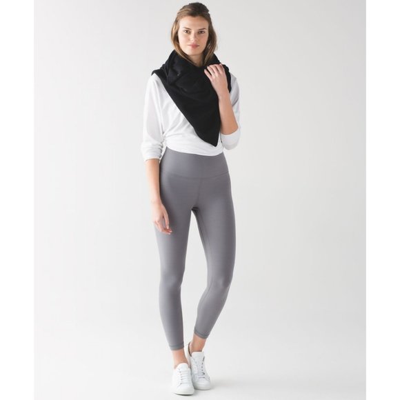 Lululemon Cashmere Tencel Divinity Scarf Poncho Ribbed Knit Cardigan Sweater - Picture 15 of 16